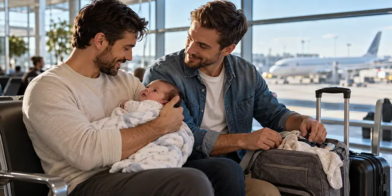 Viajar con un recién nacido: guía para padres de intención